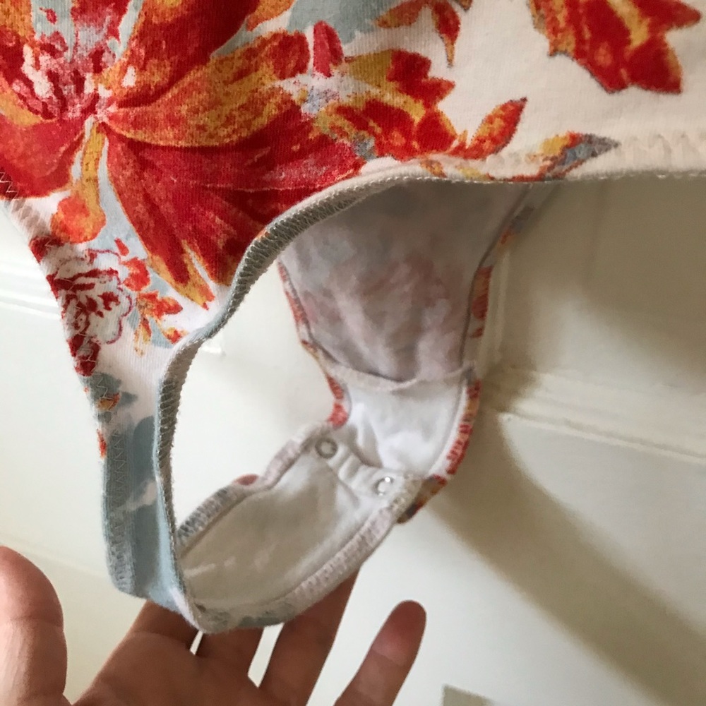 SOLD FP Intimately floral mock neck thong bodysuit - Picture 7 of 12